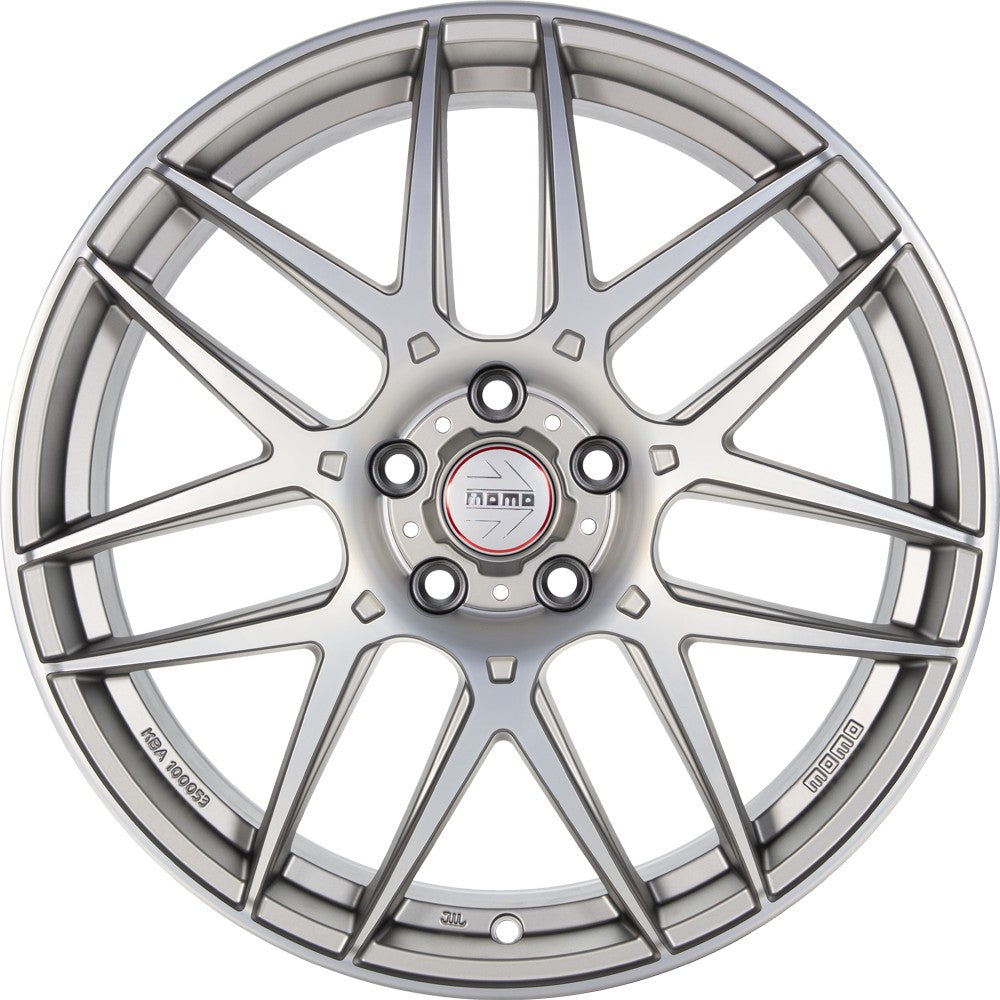 Momo Competizione titan silver matt polish Alufelge 8x18 Zoll ET35 LK 5x112 ML79.6 – Bild 2