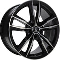 Momo Fast black matt polish Alufelge 6.5x16 Zoll ET40 LK 5x100 ML72.3