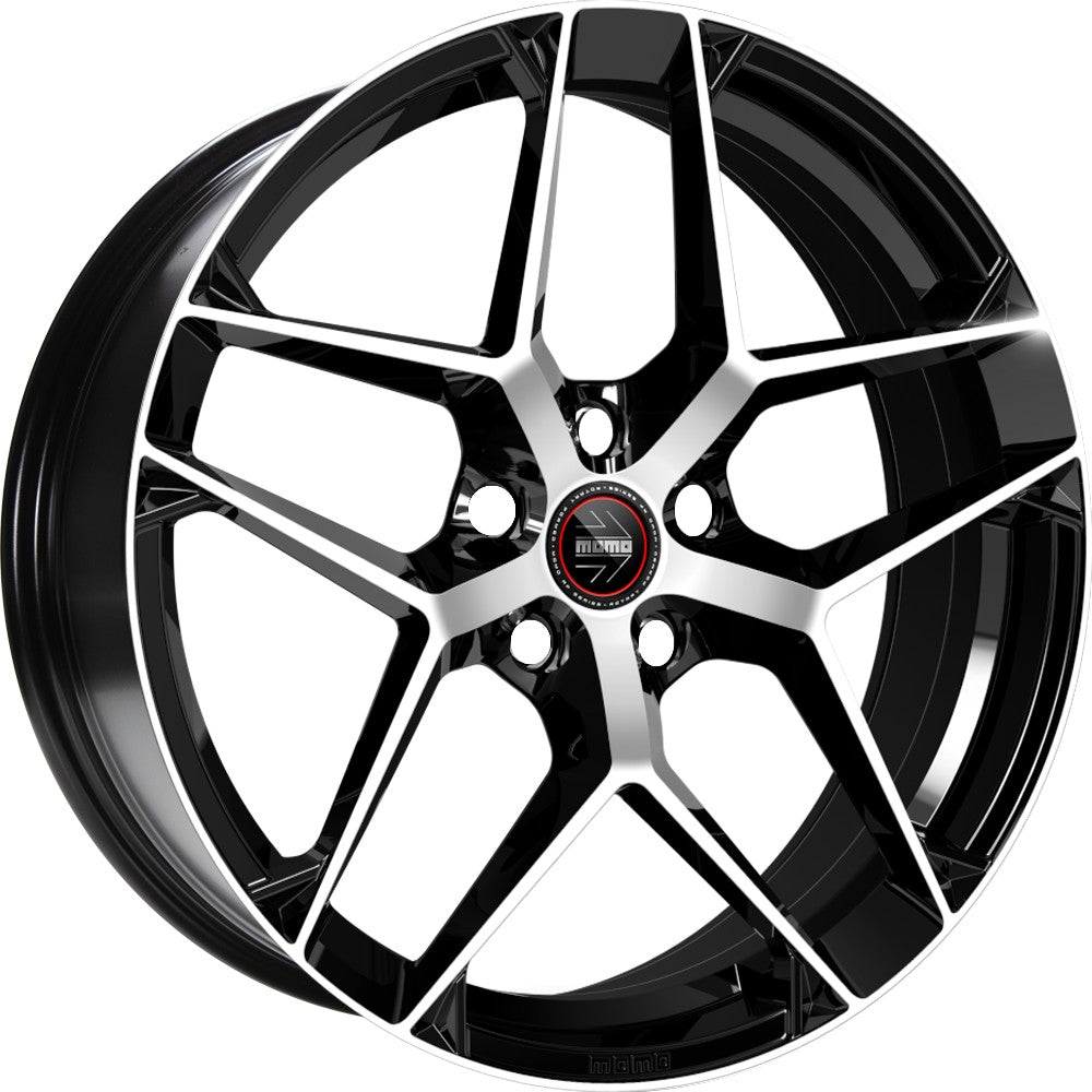 Momo RF07 gloss black diamond cut Alufelge 8.5x20 Zoll ET40 LK 5x114.3 ML72.3
