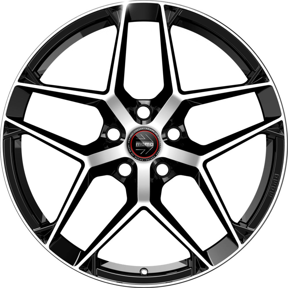 Momo RF07 gloss black diamond cut Alufelge 9.5x21 Zoll ET35 LK 5x112 ML66.6 – Bild 2