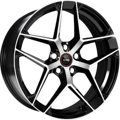 Momo RF07 gloss black diamond cut Alufelge 9.5x21 Zoll ET42 LK 5x112 ML66.6