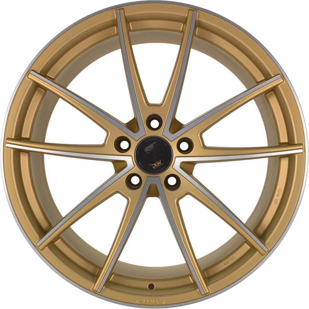 Etabeta Manay gold matt polish *VW Bus* Alufelge 9x20 Zoll ET42 LK 5x120 ML65.1 – Bild 2