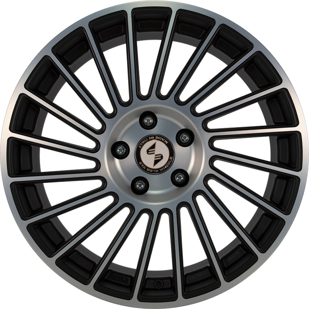 Etabeta Venti-R black matt polish 8.5x19 ET45 - LK5/108 ML78.1 – Bild 2
