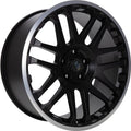 Etabeta Combat black matt lip polished Alufelge 7x17 Zoll ET5 LK 5x139.7 ML108.3