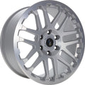 Etabeta Combat silver matt lip + cap polished Alufelge 7x17 Zoll ET5 LK 5x139.7 ML108.3