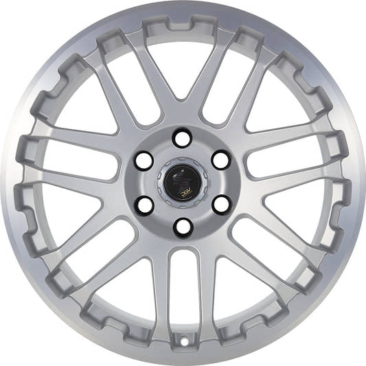 Etabeta Combat silver matt lip + cap polished Alufelge 7x17 Zoll ET5 LK 5x139.7 ML108.3 – Bild 2