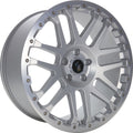 Etabeta Combat CV silver matt lip + cap polished Alufelge 7x17 Zoll ET60 LK 5x130 ML89.1