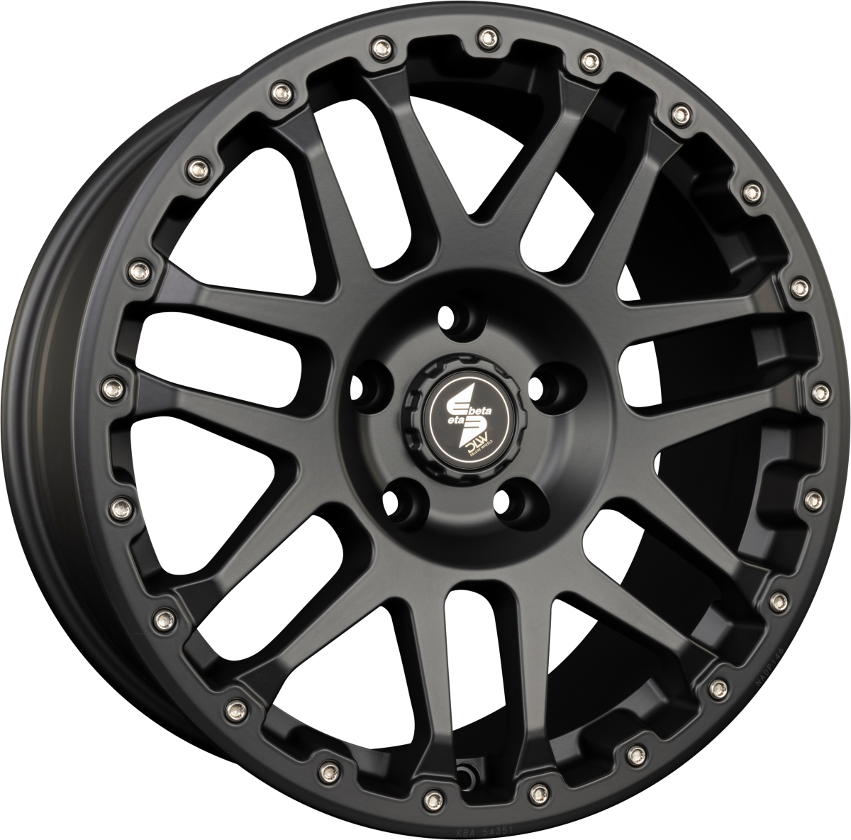 Etabeta Combat CV black matt Alufelge 7x17 Zoll ET50 LK 5x120 ML65.1 – Bild 4