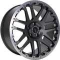 Etabeta Combat CV anthracite matt lip + cap polished Alufelge 8x17 Zoll ET45 LK 5x108 ML65.1