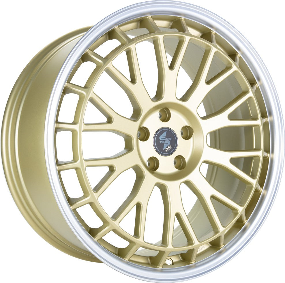 Etabeta Unit gold matt lip polished Alufelge 9x21 Zoll ET40 LK 5x112 ML66.5