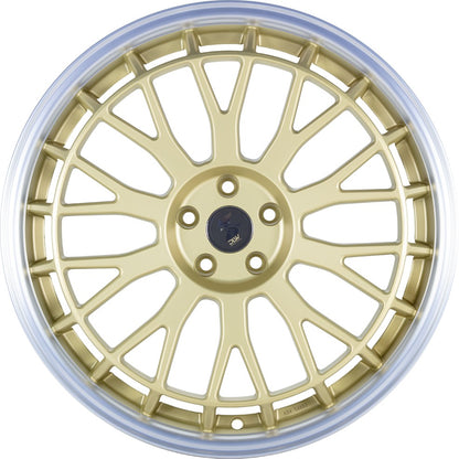 Etabeta Unit gold matt lip polished Alufelge 9x21 Zoll ET40 LK 5x112 ML66.5 – Bild 2