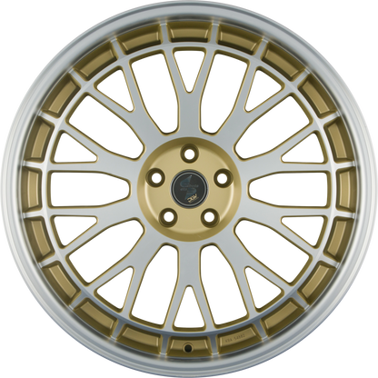 Etabeta Unit gold lip spokes polish Alufelge 9.5x21 Zoll ET50 LK 5x112 ML66.5 – Bild 3