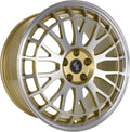 Etabeta Unit gold lip spokes polish Alufelge 9.5x21 Zoll ET50 LK 5x112 ML66.5