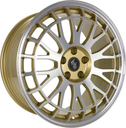Etabeta Unit gold lip spokes polish Alufelge 9.5x21 Zoll ET50 LK 5x112 ML66.5