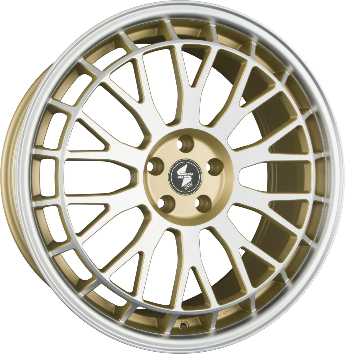 Etabeta Unit gold lip spokes polish Alufelge 9.5x21 Zoll ET50 LK 5x112 ML66.5 – Bild 4