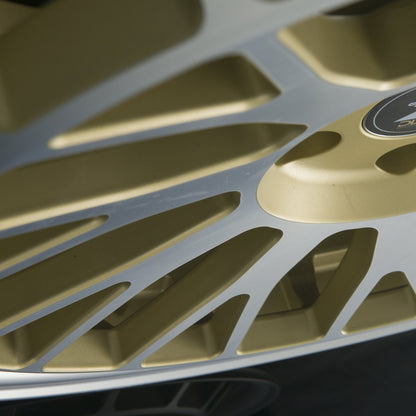 Etabeta Unit gold lip spokes polish Alufelge 9.5x21 Zoll ET50 LK 5x112 ML66.5 – Bild 5