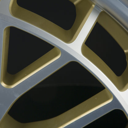 Etabeta Unit gold lip spokes polish Alufelge 9.5x21 Zoll ET50 LK 5x112 ML66.5 – Bild 7