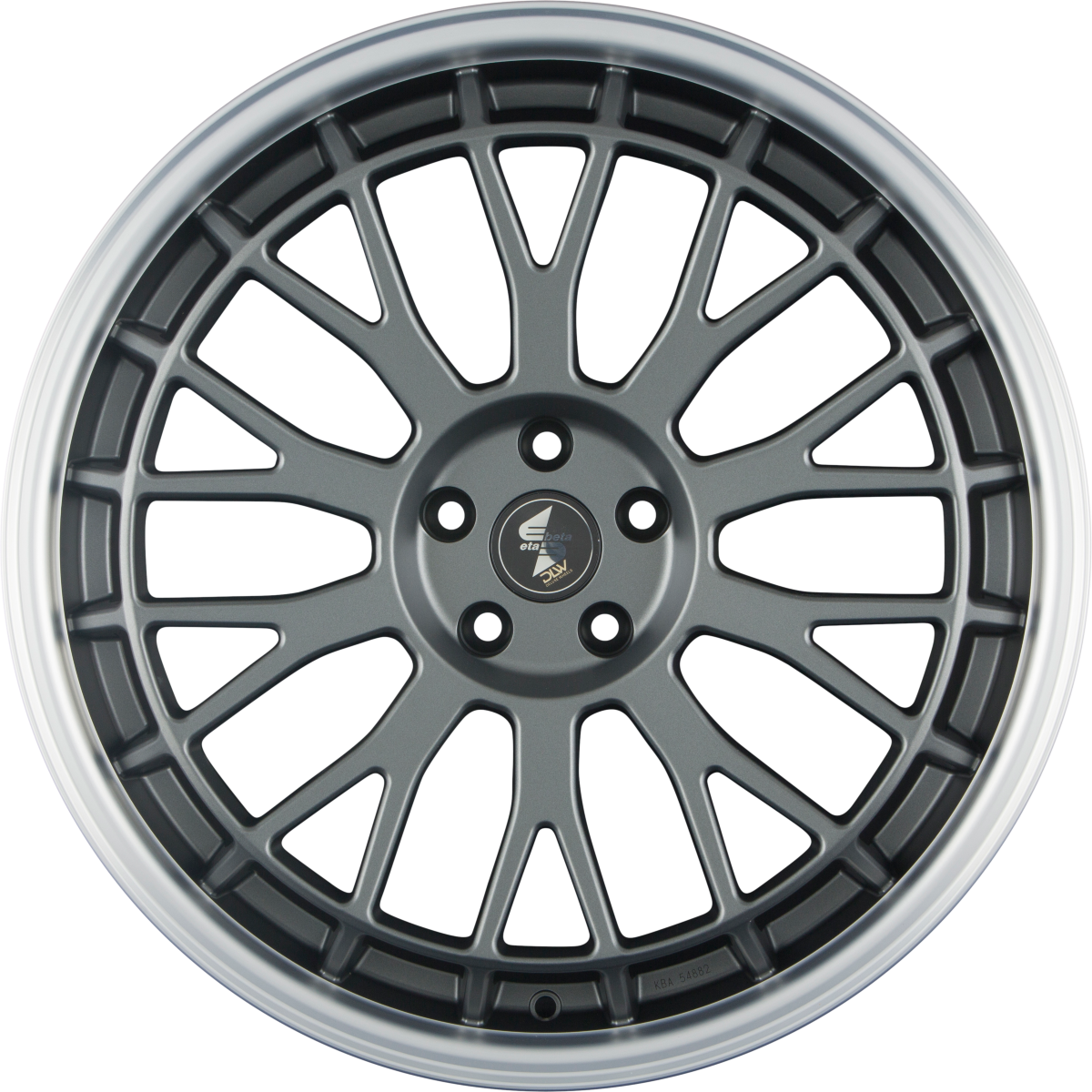 Etabeta Unit anthracite matt polished lip Alufelge 9.5x21 Zoll ET50 LK 5x112 ML66.5 – Bild 3