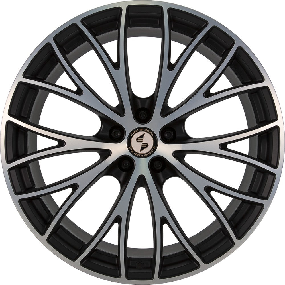 Etabeta Piuma-C black matt full polished Alufelge 8x18 Zoll ET30 LK 5x120 ML72.6 – Bild 2