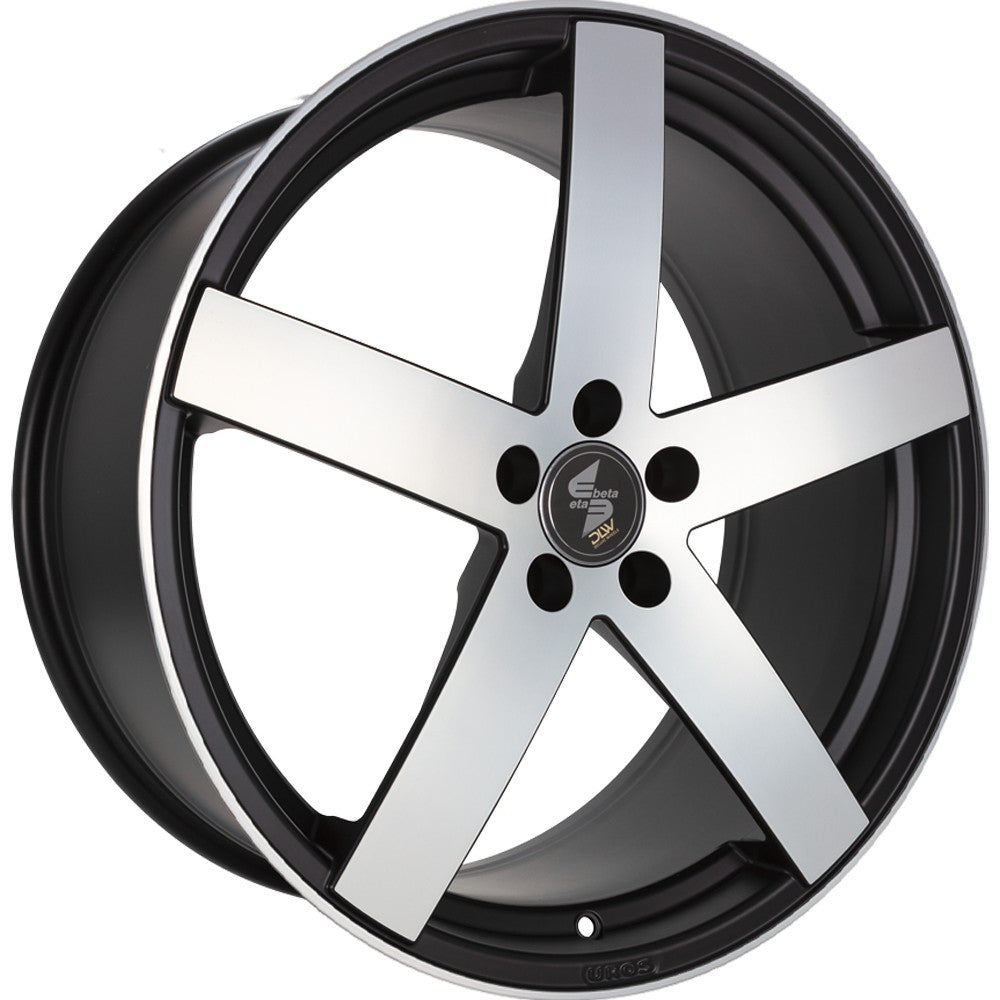 Etabeta Uros black matt full polished Alufelge 9x20 Zoll ET42 LK 5x120 ML65.1