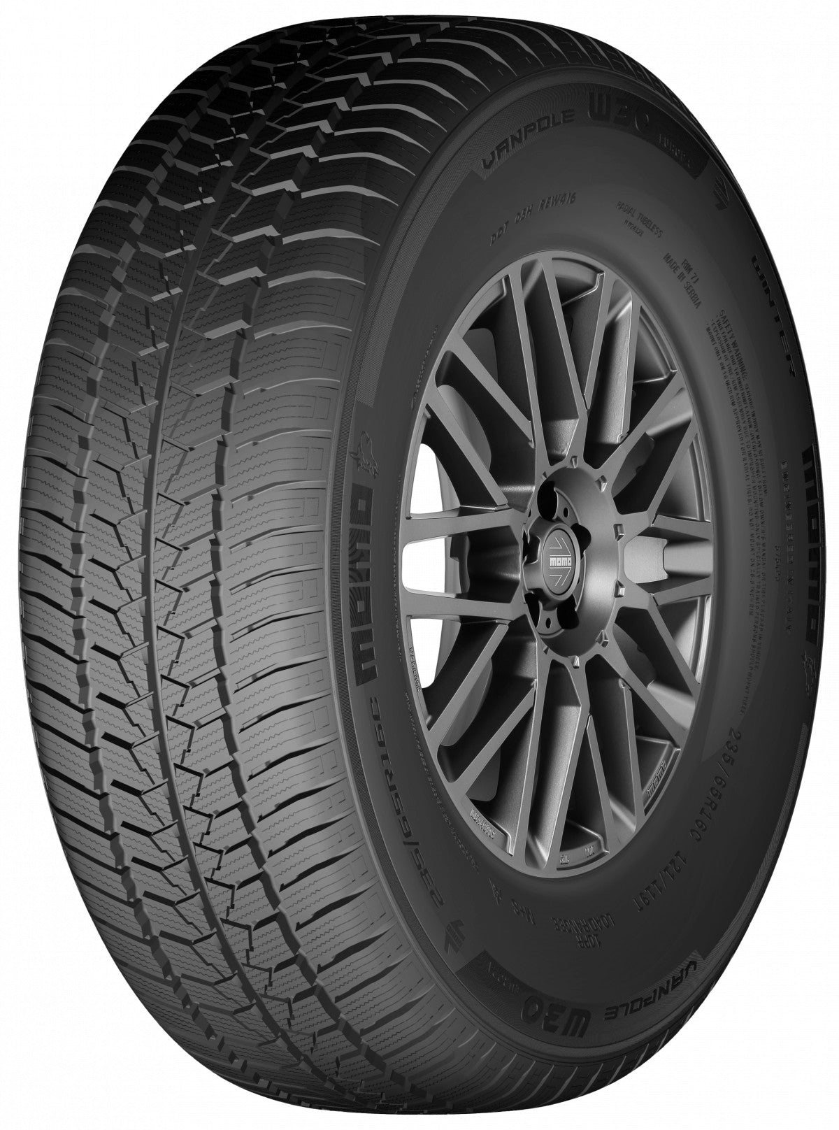 Momo W-30 VAN Pole Europa 3PMSF 10PR 225/70R15C 116/114R Winter