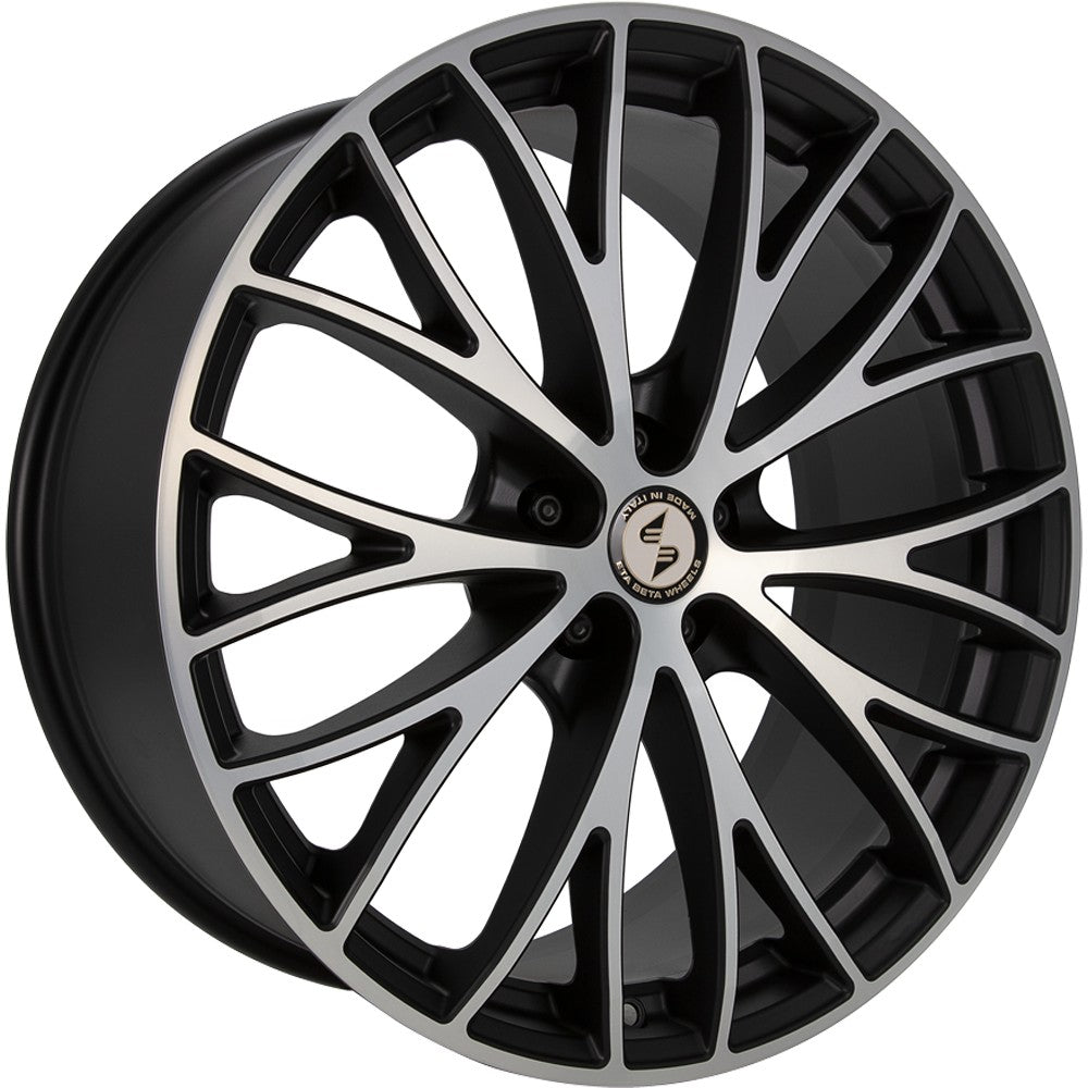 Etabeta Piuma-C black matt full polished Alufelge 9.5x19 Zoll ET35 LK 5x112 ML78.1
