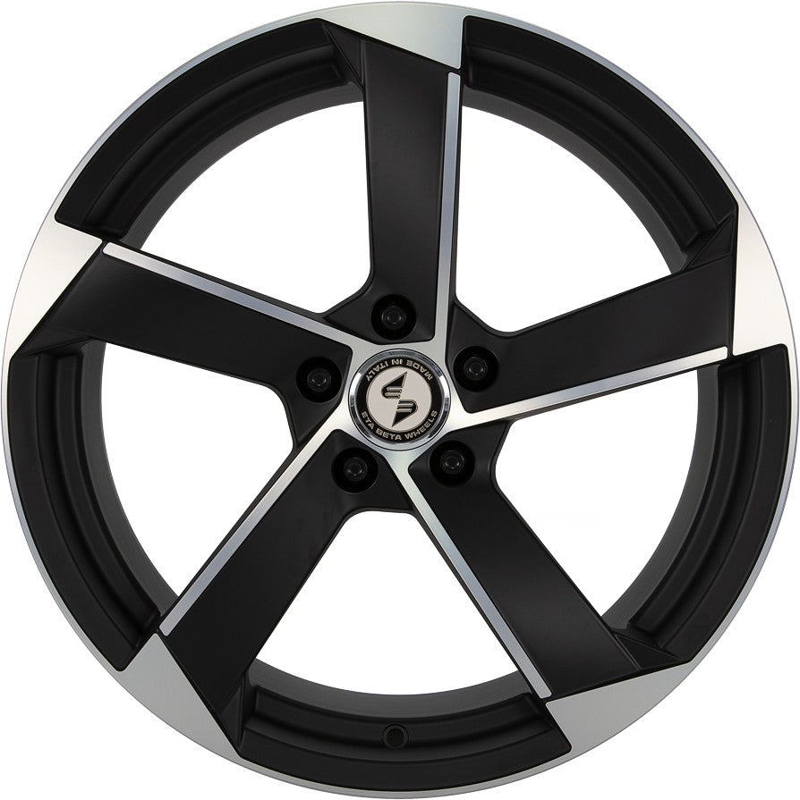 Etabeta Magic black matt full polished Alufelge 8.5x19 Zoll ET32 LK 5x112 ML66.5 – Bild 2