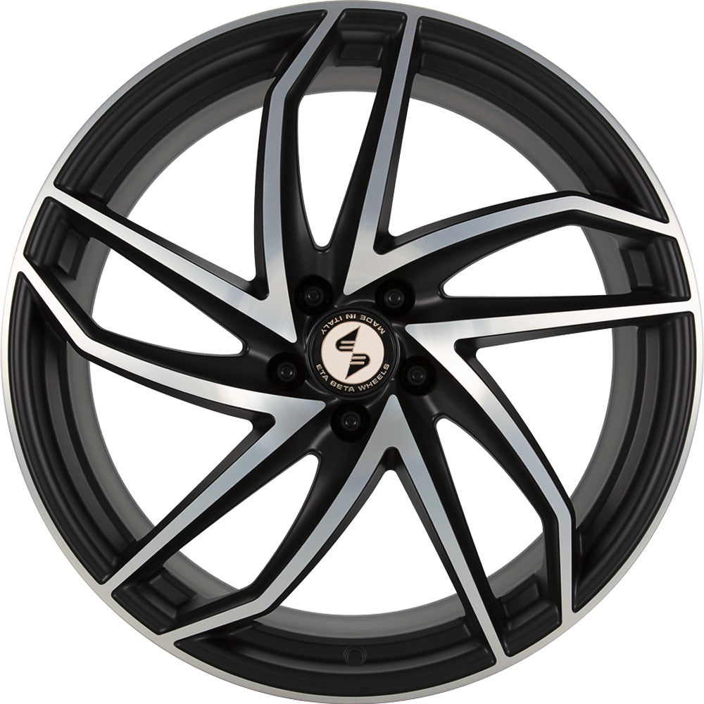 Etabeta Heron black matt full polished Alufelge 8.5x19 Zoll ET45 LK 5x112 ML78.1 – Bild 2
