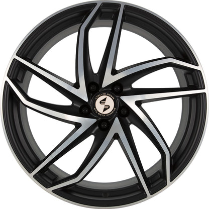 Etabeta Heron black matt full polished Alufelge 8.5x19 Zoll ET45 LK 5x112 ML78.1 – Bild 2
