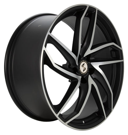 Etabeta Heron black matt full polished Alufelge 8.5x19 Zoll ET45 LK 5x112 ML78.1 – Bild 3