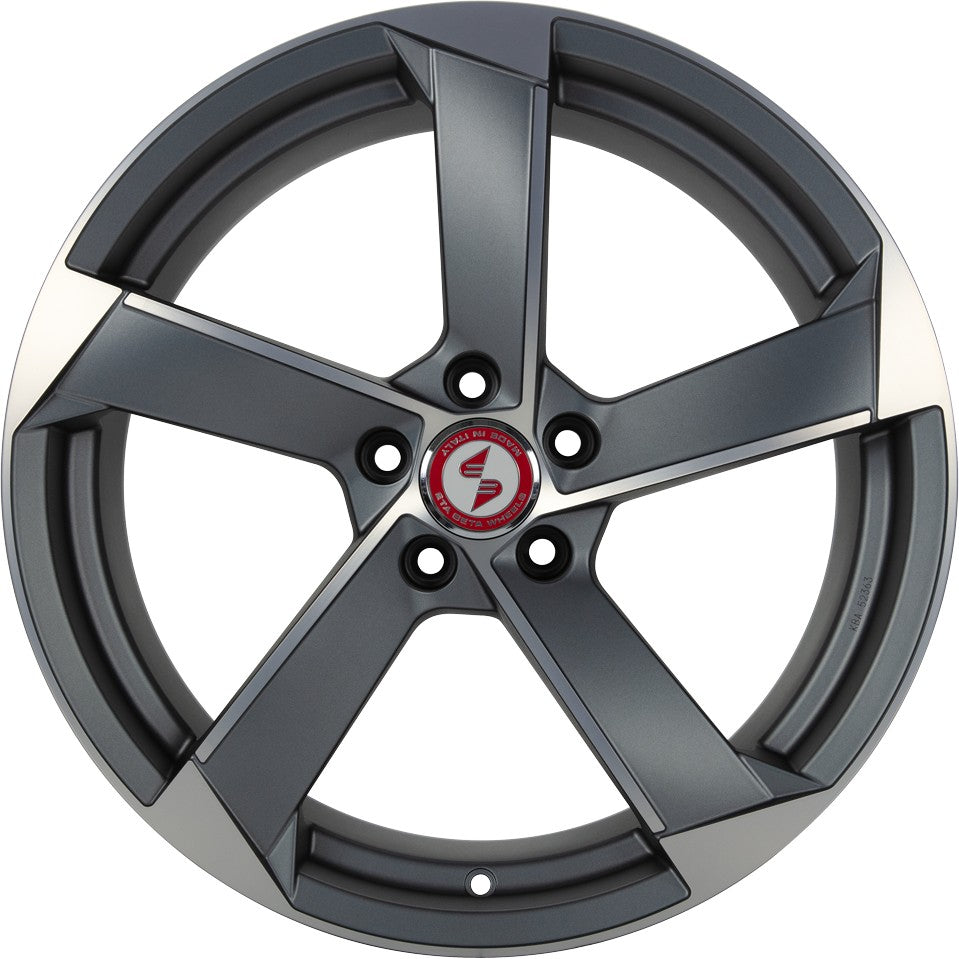 Etabeta Magic anthracite matt full polished 8.5x19 ET47 - LK5/112 ML57.1 – Bild 2