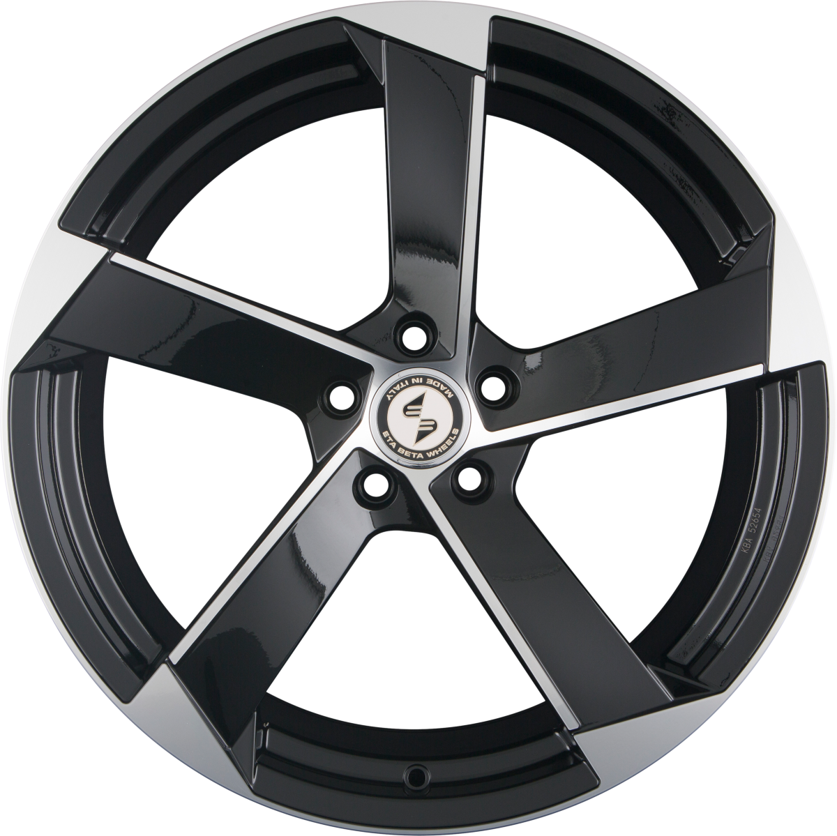 Etabeta Magic Black Shiny Full Polish Alufelge 8.5x20 Zoll ET47 LK 5x108 ML63.4 – Bild 3