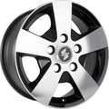 Etabeta Atria black matt full polished Alufelge 6.5x16 Zoll ET55 LK 5x130 ML78.1