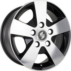 Etabeta Atria black matt full polished Alufelge 6.5x16 Zoll ET55 LK 5x118 ML71.1