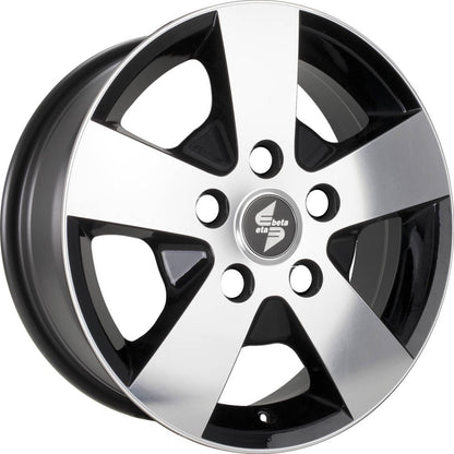 Etabeta Atria black matt full polished Alufelge 6.5x16 Zoll ET55 LK 5x118 ML71.1