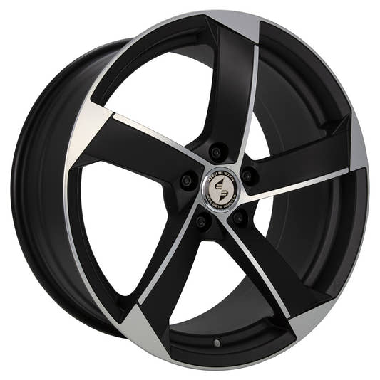 Etabeta Magic black matt full polished 9x20 ET33 - LK5/112 ML66.5