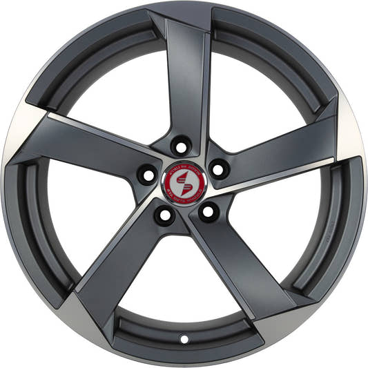 Etabeta Magic anthracite matt full polished 9x20 ET33 - LK5/112 ML66.5 – Bild 2