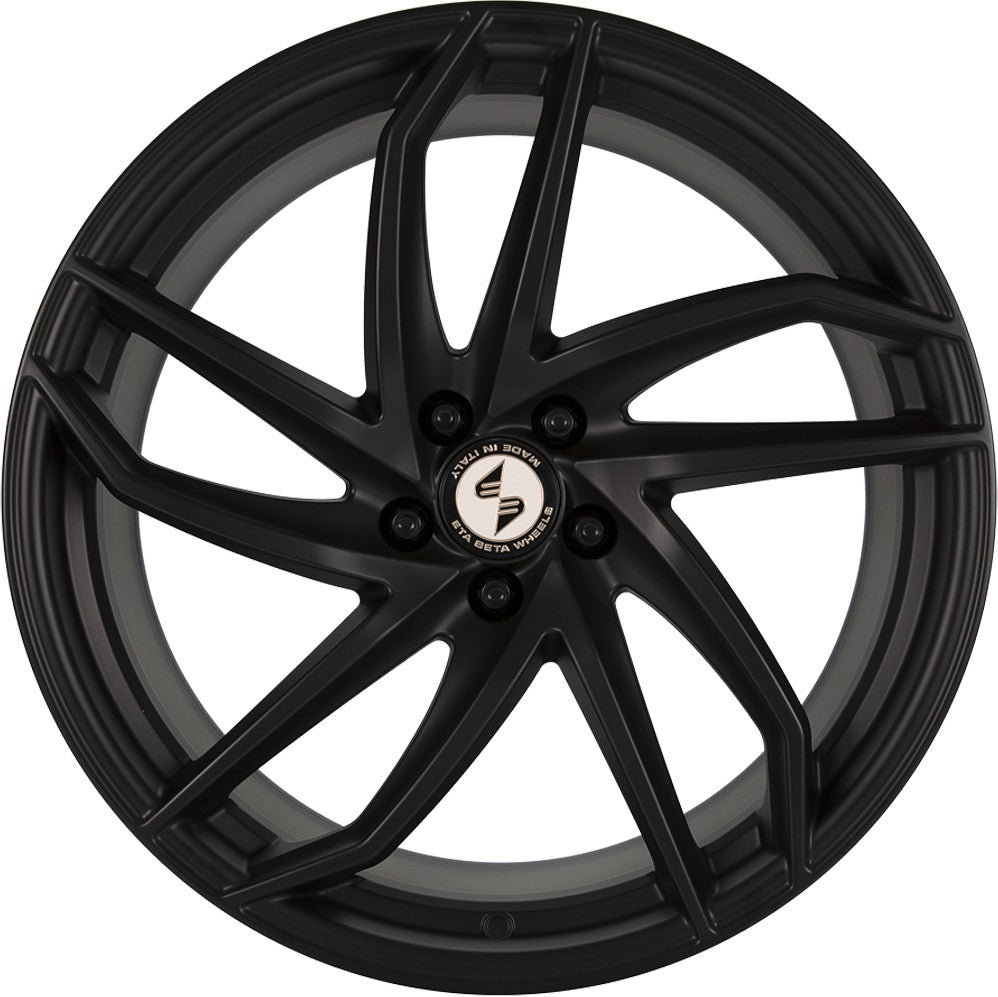 Etabeta Heron-K black matt Alufelge 9.5x19 Zoll ET48 LK 5x112 ML78.1 – Bild 2