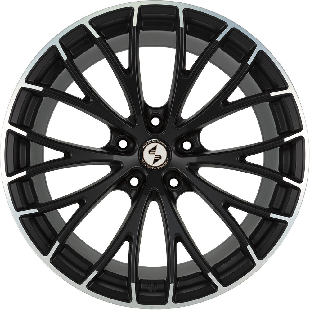Etabeta Piuma-C black matt special edition 9.5x22 ET37 - LK5/112 ML66.6 – Bild 2