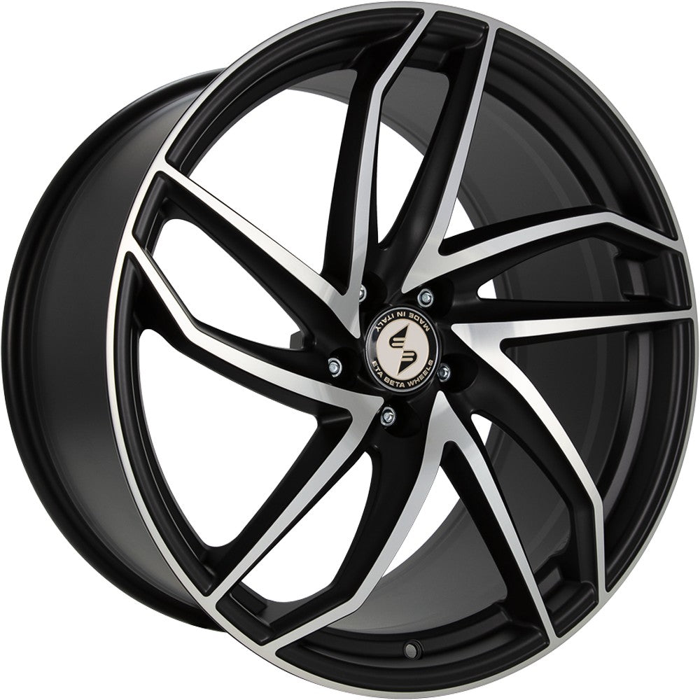 Etabeta Heron-K black matt full polished Alufelge 9.5x19 Zoll ET35 LK 5x114.3 ML78.1