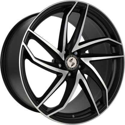 Etabeta Heron-K black matt full polished Alufelge 9.5x19 Zoll ET35 LK 5x114.3 ML78.1