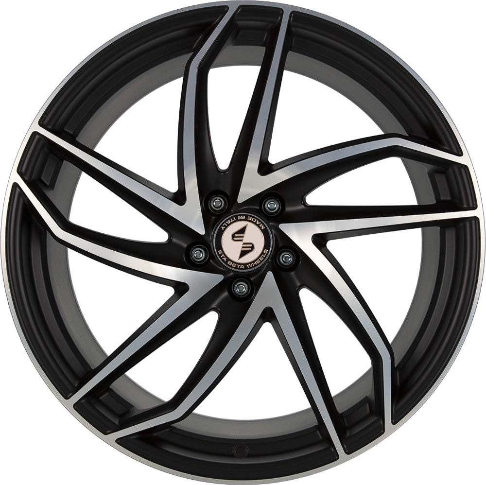 Etabeta Heron-K black matt full polished Alufelge 9.5x19 Zoll ET35 LK 5x114.3 ML78.1 – Bild 2