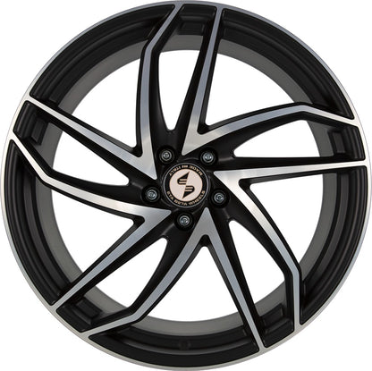 Etabeta Heron-K black matt full polished Alufelge 9.5x19 Zoll ET35 LK 5x114.3 ML78.1 – Bild 2