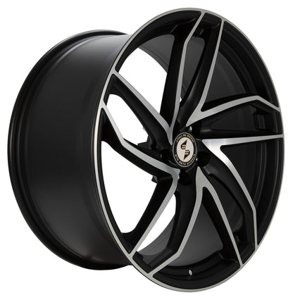 Etabeta Heron-K black matt full polished Alufelge 9.5x19 Zoll ET35 LK 5x114.3 ML78.1 – Bild 3