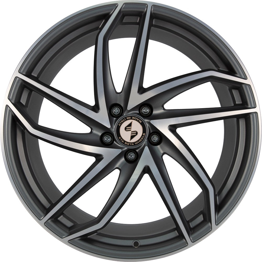 Etabeta Heron-K anthracite matt full polished Alufelge 10x20 Zoll ET35 LK 5x112 ML66.6 – Bild 2