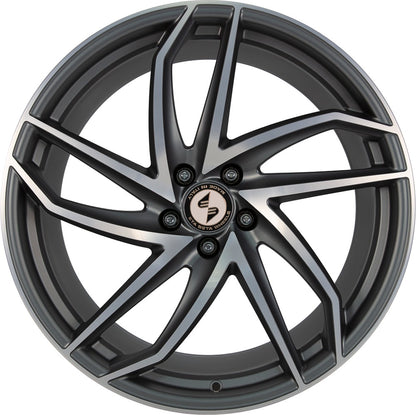 Etabeta Heron-K anthracite matt full polished Alufelge 10x20 Zoll ET35 LK 5x112 ML66.6 – Bild 2