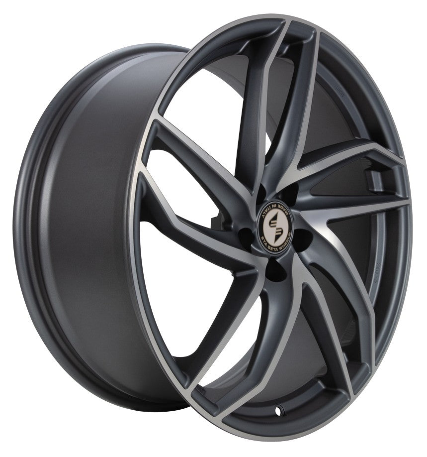Etabeta Heron-K anthracite matt full polished Alufelge 10x20 Zoll ET35 LK 5x112 ML66.6 – Bild 3