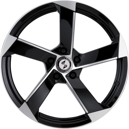 Etabeta Magic black shiny full polished Alufelge 8x18 Zoll ET25 LK 5x112 ML66.5 – Bild 2