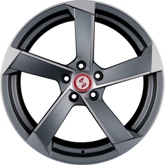 Etabeta Magic Anthracite Matt Full Polish Alufelge 8x18 Zoll ET40 LK 5x112 ML66.6