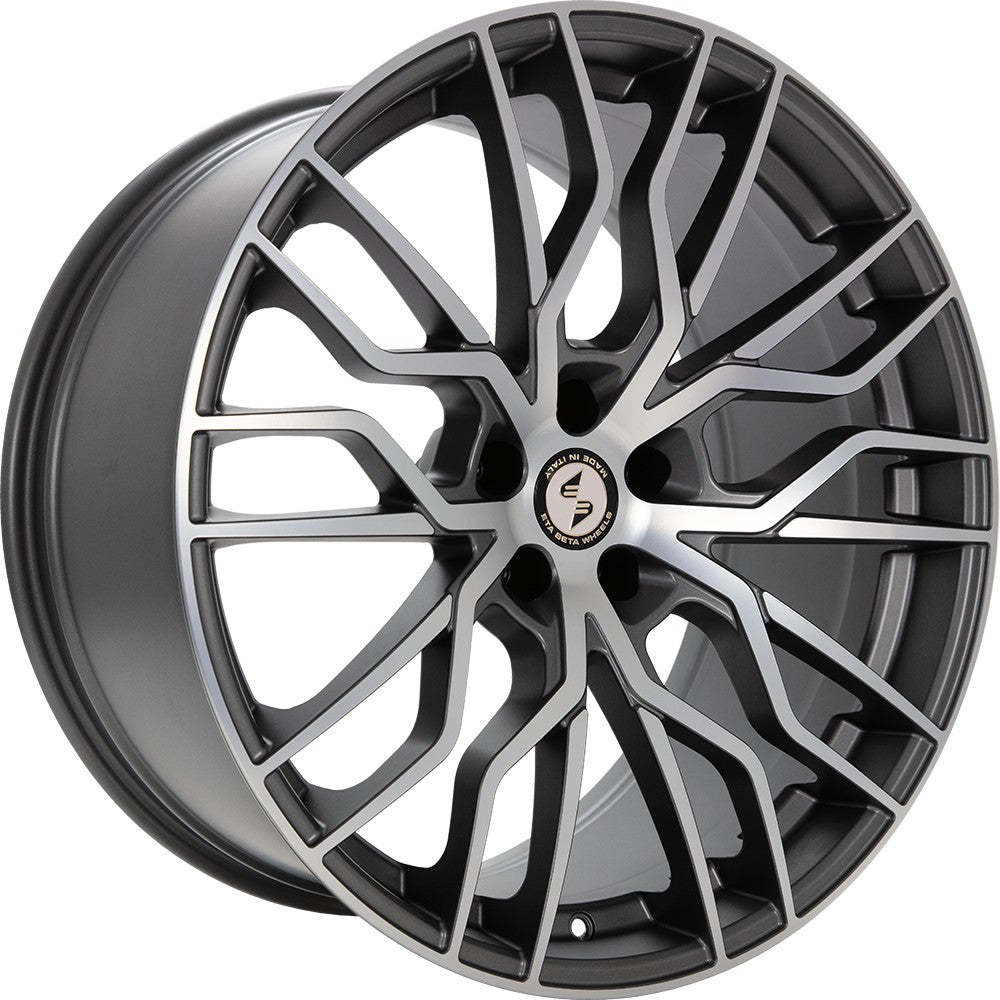 Etabeta Medusa-K anthracite matt full polished Alufelge 11x21 Zoll ET45 LK 5x114.3 ML67.1